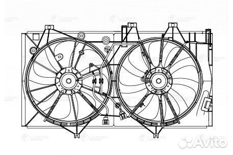 Вентилятор радиатора охлаждения Toyota Camry V50