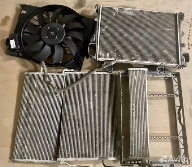 Кассета радиаторов Мерседес W221, W216 рестайлинг