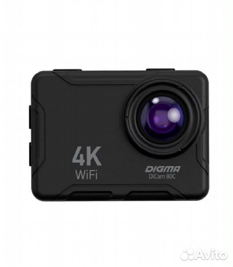 Экшн-камера Digma DiCam 80C, черный