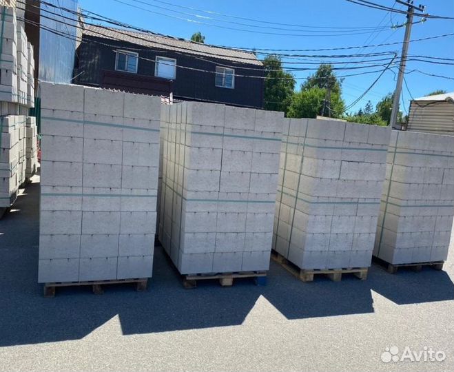 Пеплоблок М35 390х190х190