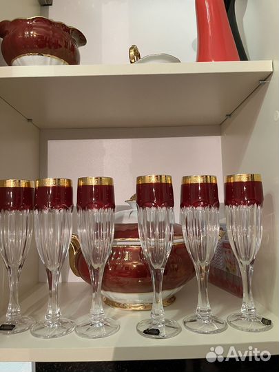 Фужеры для шампанского bohemia crystalite