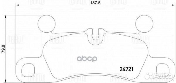 Колодки торм. для а/м VW Touareg II (10) /Porsc