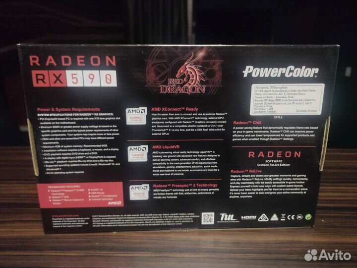 Видеокарта AMD Radeon rx 590