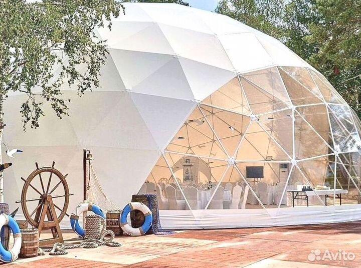 Шатер прозрачный для банкетов на 100 человек
