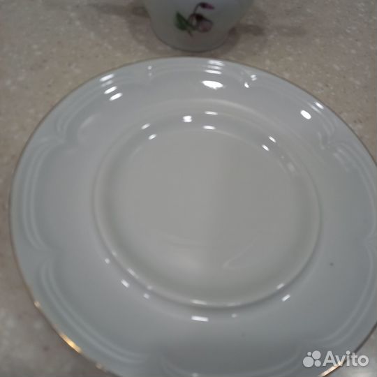 Сахарница и масленка Цикламен