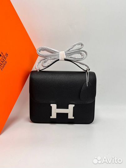 Сумка женская hermes базовая из натуральной кожи