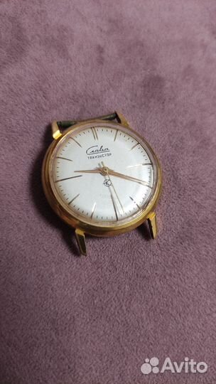 Часы Слава транзистор. Камертонные