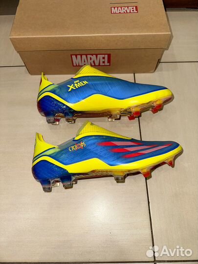 Лимитированные футбольные бутсы adidas X marvel