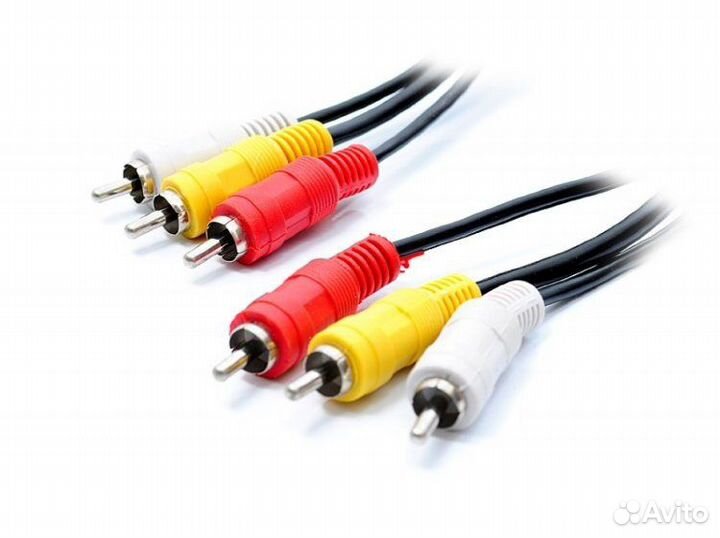 Кабель 3 x RCA - 3.5 мм