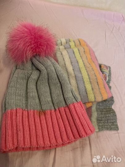 Шапка и шарф для девочки marmalato Gap