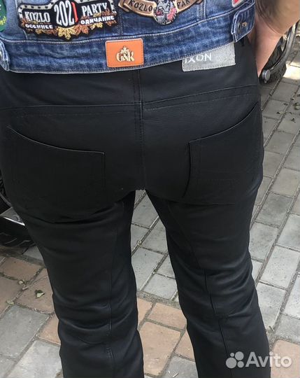 Мотоштаны женские кожаные новые