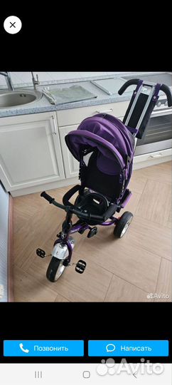 Детский велосипед с ручкой бу