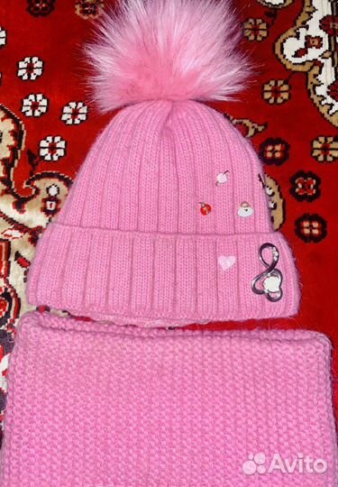 Комплект шапка, снуд