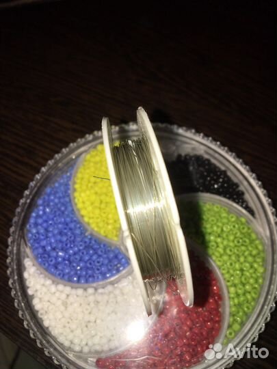 Бисер, проволока в комплекте