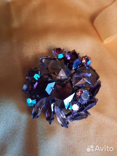 Брошь винтаж, Чехословакия, аврора бореалис