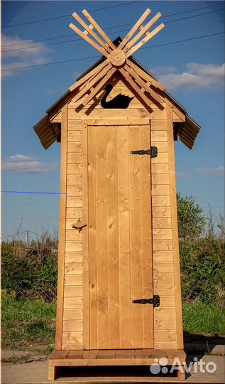 Дачный туалет деревянный GAR205