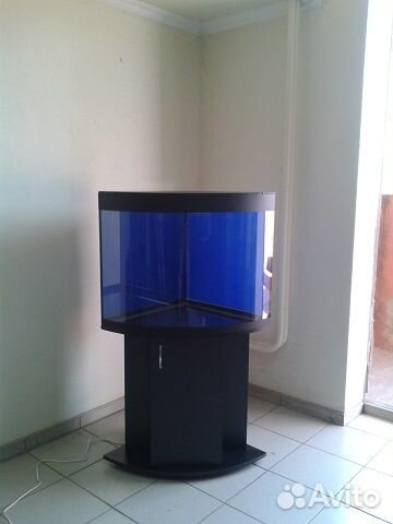 Аквариум120 свет биофильтр фон, тумба