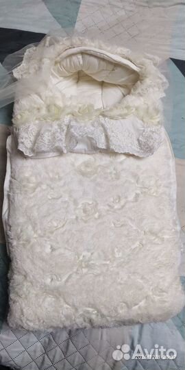 Зимний конверт для новорожденного