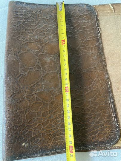Старинная кожаная папка