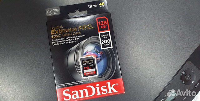 Карта памяти SanDisk Extreme PRO 128GB 200/90