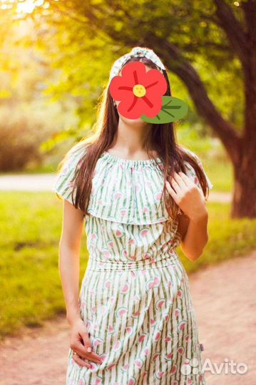 Плfamily look мама 44-46, дочка 86-92 свободно