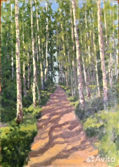 Картина Беляев В И 1962 г. 50х70см к.м