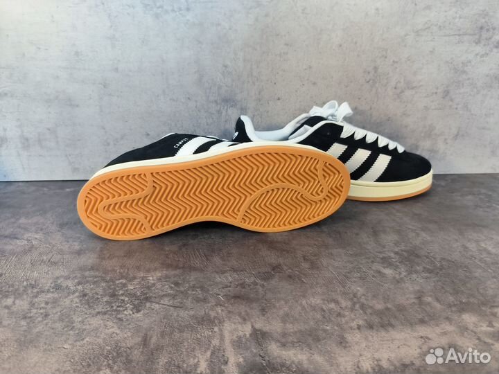 Кеды Adidas Campus 00s Black White gum