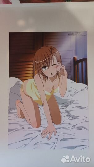 Набор плакатов красивые аниме девочки 5 шт