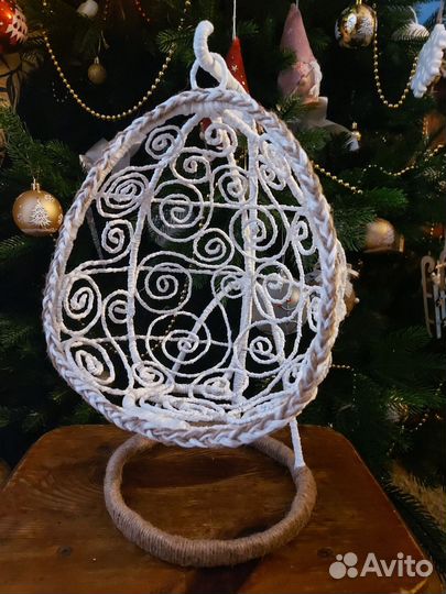 Подвесное кресло для кукол и интерьера