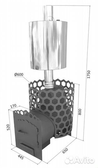 Банная печь Шихан