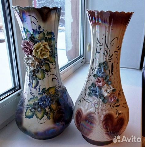 Вазы большие напольные, керамика