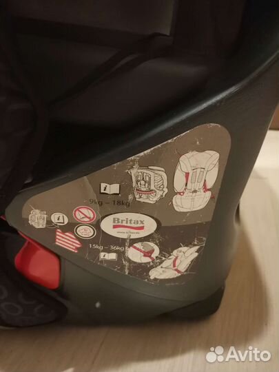 Автомобильное кресло britax romer 9-36кг