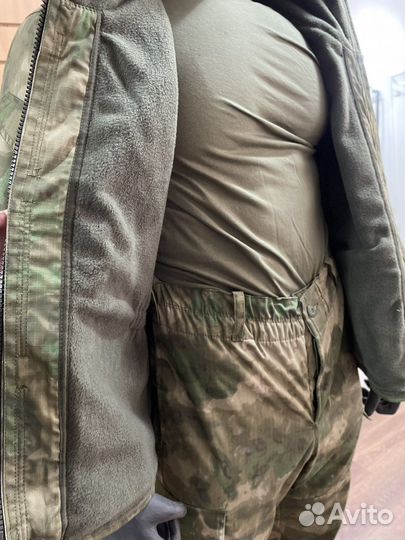 Костюм горка на флисе мох