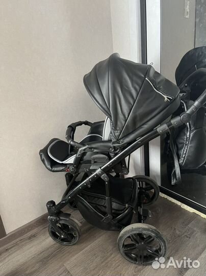 Коляска 2 в 1 эко кожа