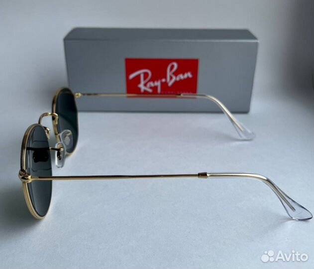 Очки Ray Ban Round Metal зеленые