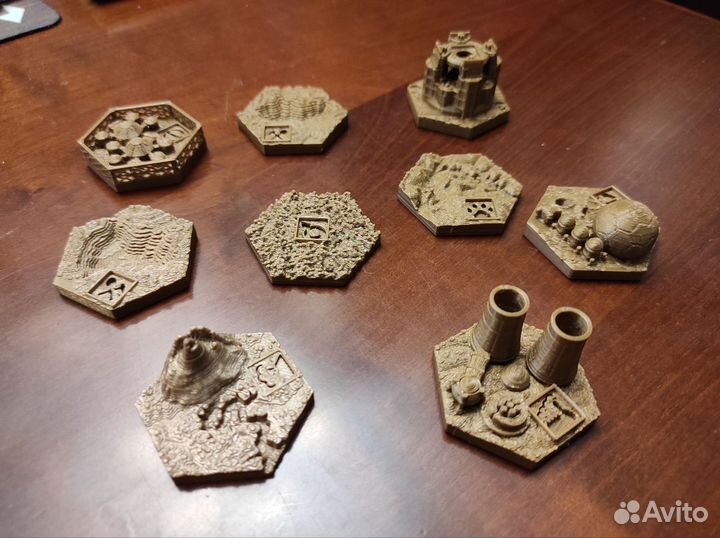 Жетоны для игры Покорение Марса