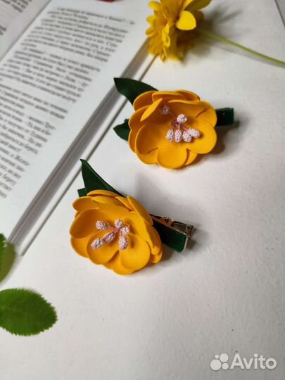 Заколка для волос ручной работы