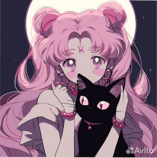 Картина по номерам на холсте аниме