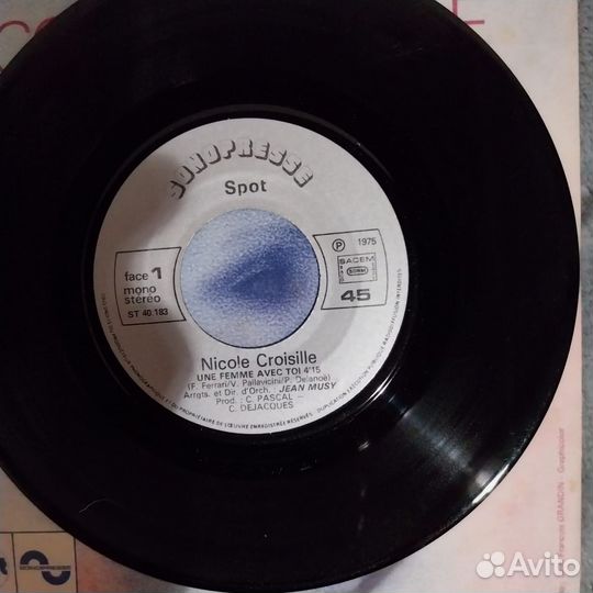 Виниловые пластинки николь круассиль Франция 1975
