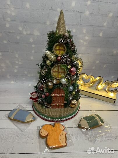Новогодняя елочка (домик) ручная работа
