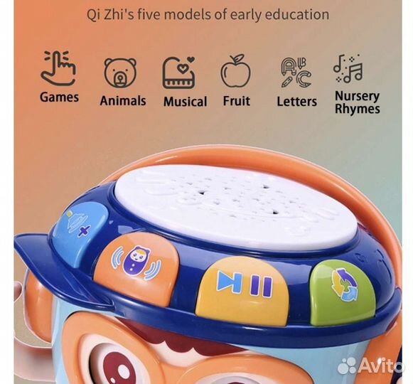 Игрушка/ Развивающий барабан неваляшка