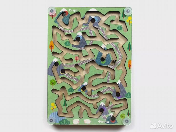 Лабиринт с шариком В горах (двухсторонний) IG0386
