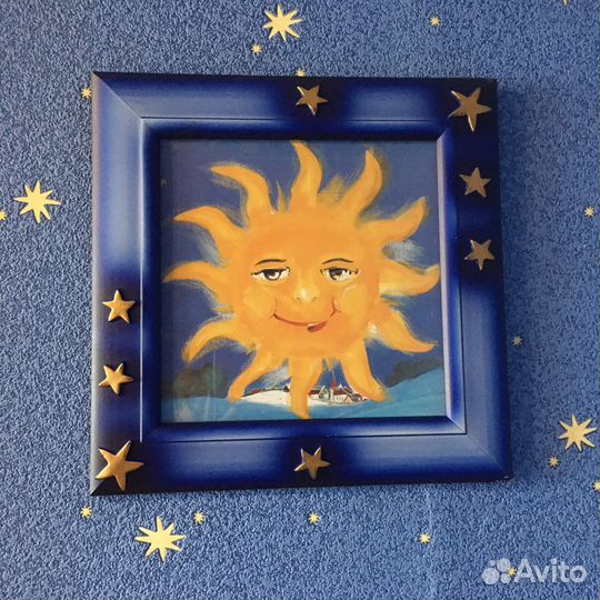 Панно настенное и вышивка бисером в рамке