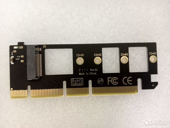 Адаптер для установки SSD M.2 (NVMe) в слот PCI-E