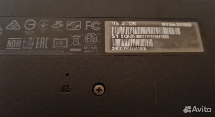 Ноутбук Acer Aspire A114 рабочий