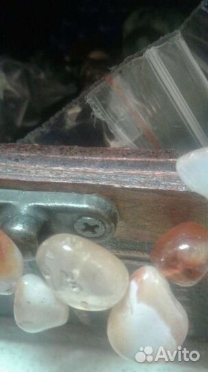 Бусы из натурального камня сердолик