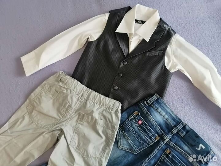 Рубашка с жилеткой, брюки