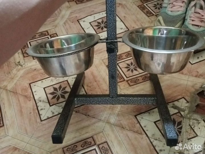 Чашки для собак с подставкой