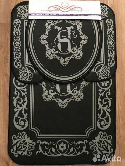 Комплект коврики для ванной и туалета 3 в 1 Турция