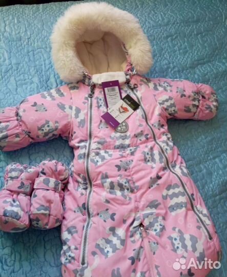 Комбинезон трансформер зимний 80, для девочки
